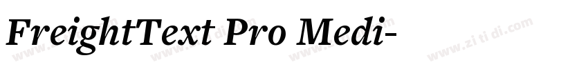 FreightText Pro Medi字体转换
